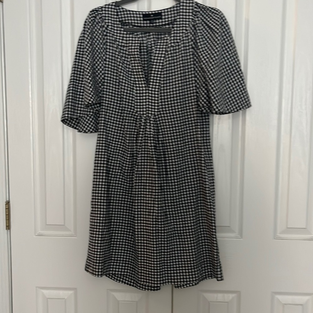 Pomander Place Black and White Checkered Dress